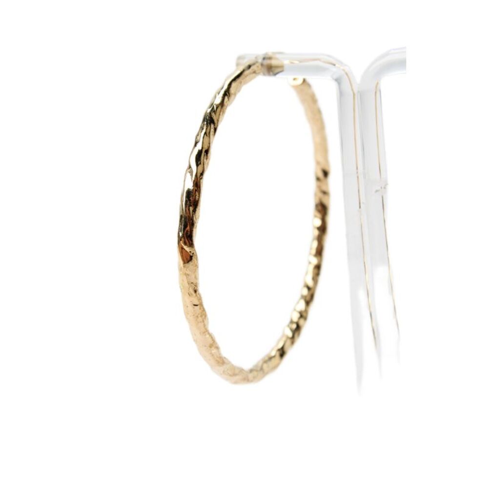 Jennifer Fisher Womens Gold Tone + 14K Posts Hailey Hoops 2.5" - Picture 2 of 7